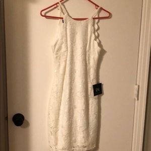 White flower dress
